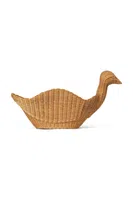 Úložný koš ferm LIVING Bird Braided béžová barva