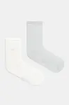 Ponožky Calvin Klein 2-pack dámské, šedá barva, 701232094