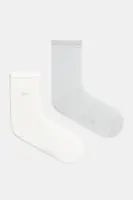 Ponožky Calvin Klein 2-pack dámské, šedá barva, 701232094