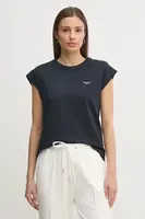 Bavlněné tričko Pepe Jeans BLOOMA tmavomodrá barva, PL506030