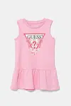 Dětské bavlněné šaty Guess růžová barva, mini, K4RK23 KA6W4