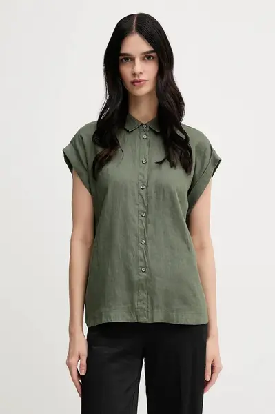 Lněná košile United Colors of Benetton