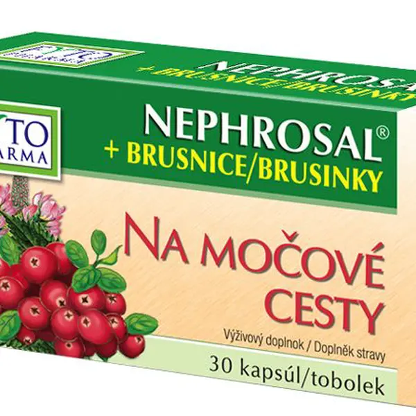 Fytopharma Nephrosal + brusinky tobolky na močové cesty 30 ks
