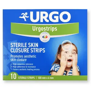 Urgo Urgostrips 100 x 6 mm fixační náplasťové stehy 10 ks