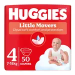 Huggies Little Movers 4 7-18 kg jednorázové plenky 50 ks