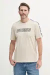 Tričko Guess ARLO béžová barva, s aplikací, Z4GI18 J1314