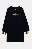 Dětské bavlněné šaty Pepe Jeans TORI tmavomodrá barva, mini, PG951676