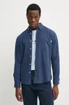 Bavlněná košile Pepe Jeans AARON tmavomodrá barva, regular, s límečkem button-down, PM308804