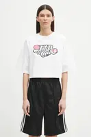 Bavlněné tričko Fiorucci Curly Lollipop Logo Cropped Padded