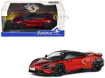 2020 McLaren 765 LT Volcano Red Metallic with Black Top 1/43 Diecast Model Car by Solido