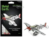 Model Kit North American P-51D Mustang Fighter Aircraft "Sweet Arlene" United States Army Air Forces (Challenging Difficulty) Steel Model by Metal Ea