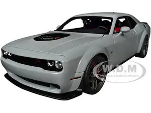 2022 Dodge Challenger R/T Scat Pack Widebody Smoke Show Gray 1/18 Model Car by Autoart