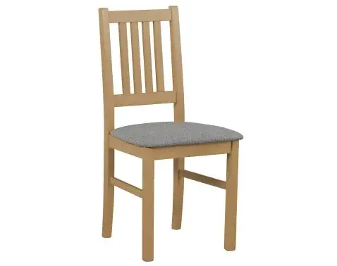Jedálenská stolička Bono, dub grandson/sivá tkanina%