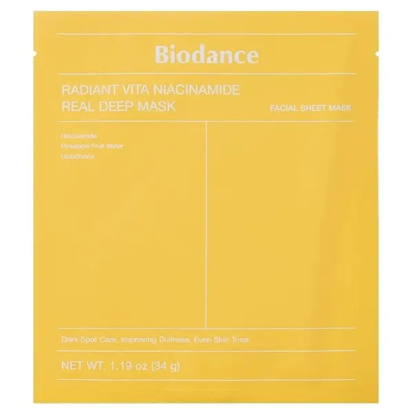 BIODANCE Radiant Vita Niacinamide Rozjasňující pleťová maska 34 g