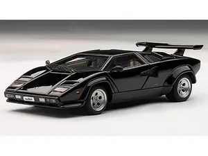 Lamborghini Countach 5000S Black 1/43 Diecast Model Car by Autoart
