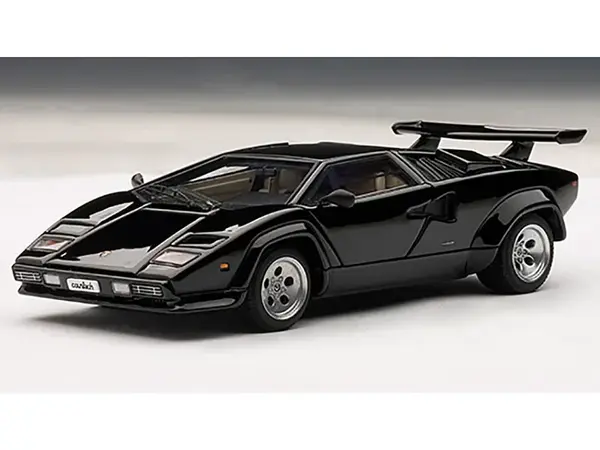 Lamborghini Countach 5000S Black 1/43 Diecast Model Car by Autoart