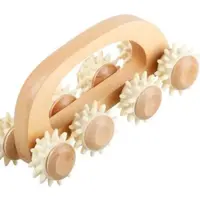 Dřevěný masážní roller/lunochod