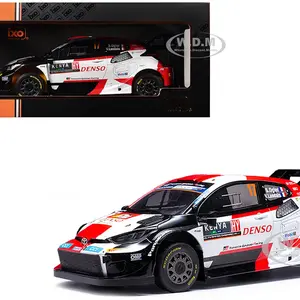Toyota GR Yaris Rally1 Hybrid 17 Sebastien Ogier - Vincent Landais Winner "Safari Rally" (2023) 1/18 Diecast Model Car by IXO Models