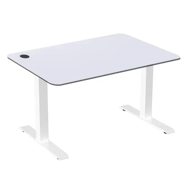 ACGAM JSZ-3 Height-Adjustable Standing Desk Frame White + White Desktop