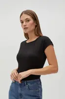 Marisse Women's T-Shirt L-Ts-4622 Black