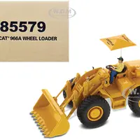 CAT Caterpillar 966A Wheel Loader Yellow with Operator "Vintage Series" 1/50 Diecast Model by Diecast Masters
