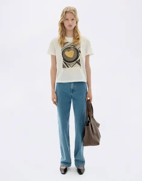 Thinking MU Pancake Ida Tee WHITE M