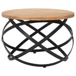 MID.YOU KONFERENČNÍ STOLEK, černá, barvy akácie, dřevo, kov, 60/60/40 cm