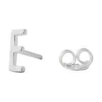 Stříbrná náušnice Design Letters