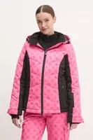 Lyžařská bunda Guess růžová barva, W4PL3N WH0K0