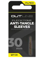 Avid carp převleky proti zamotání outline flecktone anti-tangle sleeve - 30 mm