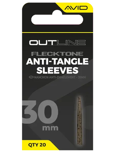 Avid carp převleky proti zamotání outline flecktone anti-tangle sleeve - 30 mm