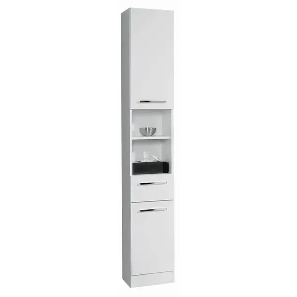 Carryhome VYSOKÁ SKŘÍŇ, bílá, bílá, 30/195,5/33 cm