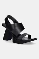 United Nude sandály na sloupku kožené Construct Hi