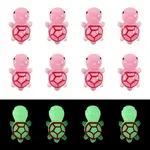 12Pcs Luminous Translucent Resin Sea Animal Cabochons