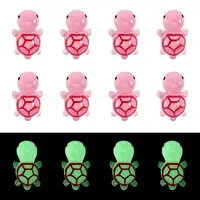 12Pcs Luminous Translucent Resin Sea Animal Cabochons