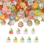 90Pcs 9 Colors Acrylic Pendants