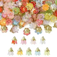 90Pcs 9 Colors Acrylic Pendants