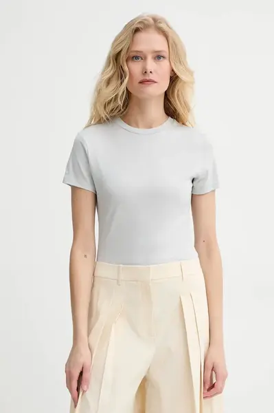 Bavlněné tričko Theory modrá barva, L1024521