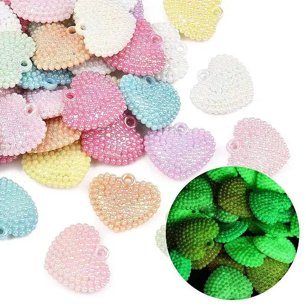 Luminous UV Plating Opaque Acrylic Pendants