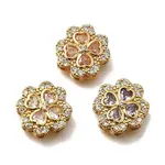 Brass Pave Cubic Zirconia Multi-strand Links