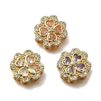 Brass Pave Cubic Zirconia Multi-strand Links