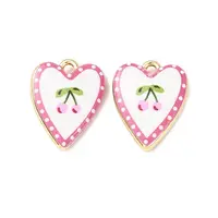 Double Face Printed Alloy Pendants