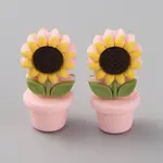 Sunflower Flowerpot Food Grade Eco-Friendly Silicone Beads