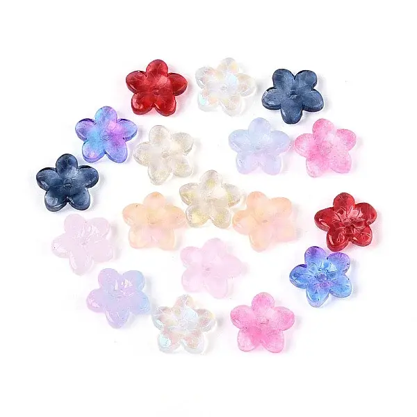 Baking Paint Transparent Glass Beads