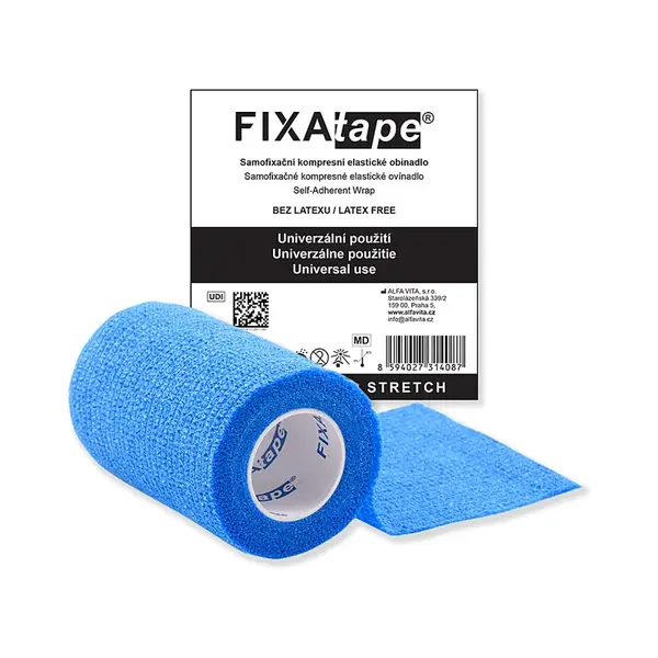 FIXAPLAST Fixatape stretch samofixační obinadlo 7,5 cm x 450 cm modré 1 kus