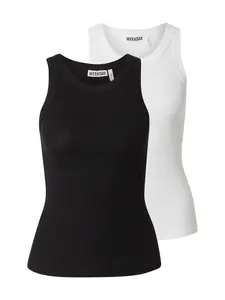 WEEKDAY Top  čierna / biela