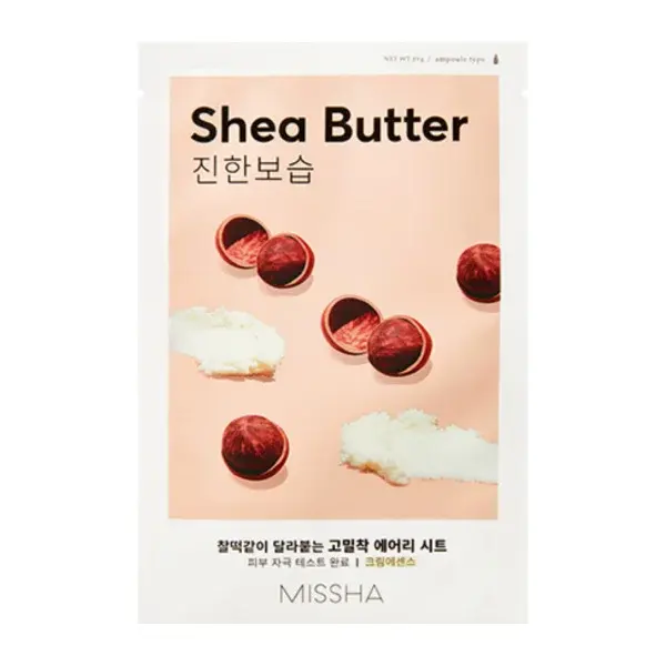 Missha Airy Fit Sheet Mask Shea Butter plátýnková maska 19 g