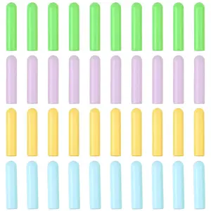 40Pcs 4 Colors Alloy Cord End