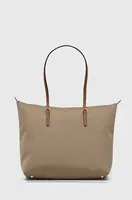 Kabelka Lauren Ralph Lauren béžová barva, 431916737
