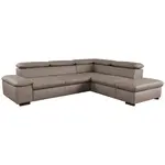 Sit & More ROHOVÁ SEDAČKA, textil, hnědá